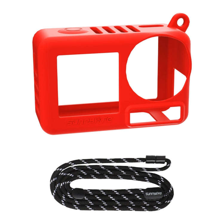 For DJI Osmo Action 5 Pro Sunnylife Silicone Protective Case Scratch-proof Camera Cover with Lany...