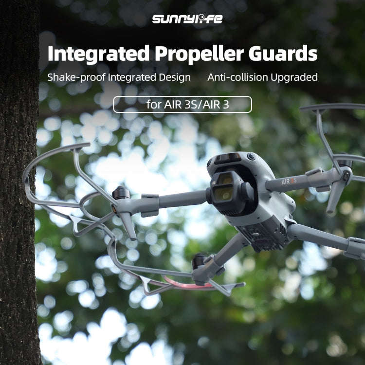 For DJI Air 3S / 3 Sunnylife Propellers Guard Protector Integrated Shielding Rings Quick Release ...