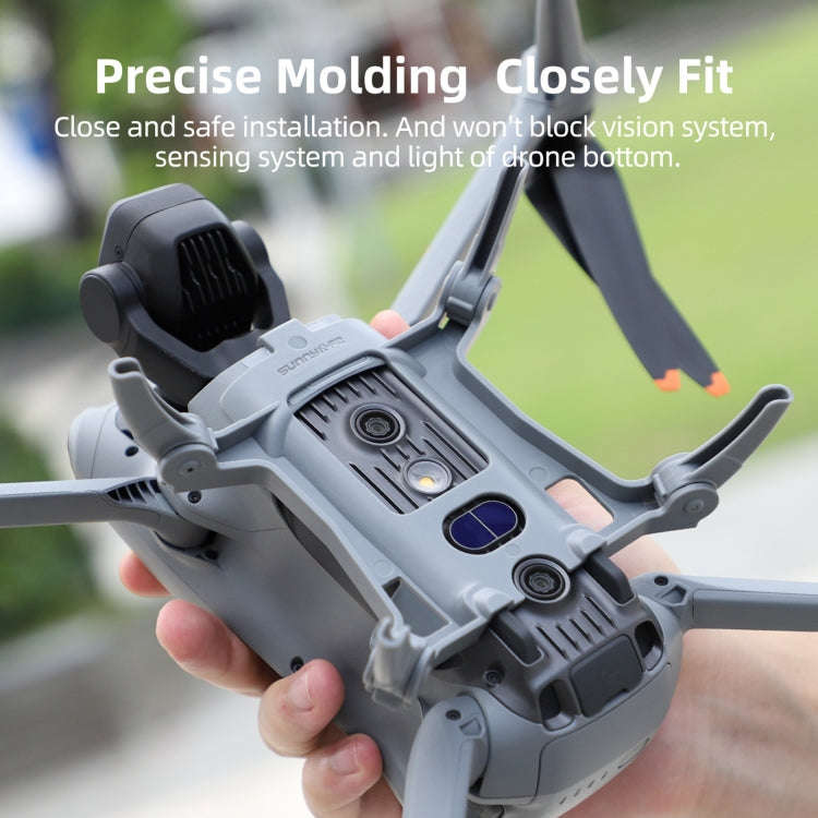 For DJI Air 3S / 3 Sunnylife Landing Gear Extensions Heightened Spider Gears Support Leg (Orange)