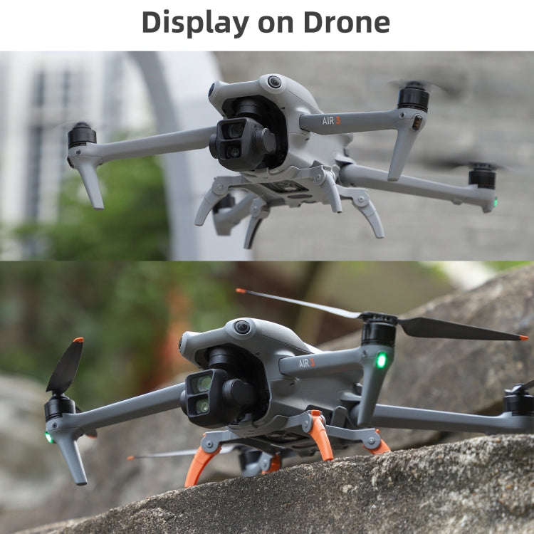 For DJI Air 3S / 3 Sunnylife Landing Gear Extensions Heightened Spider Gears Support Leg (Orange)