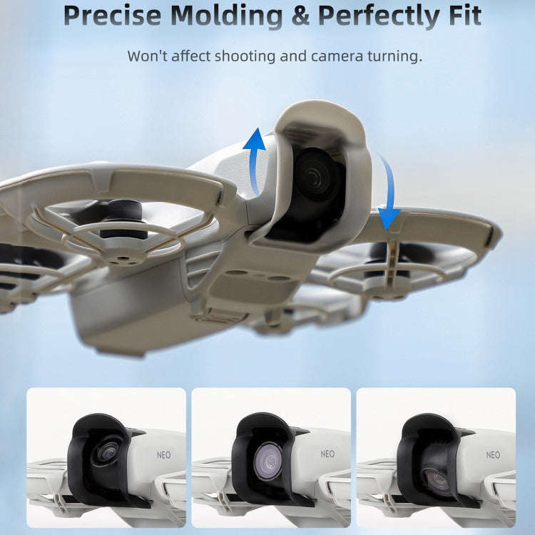 For DJI Neo Sunnylife Lens Hood Anti-glare Lens Cover Sunhood Gimbal Protective Cap (Black)