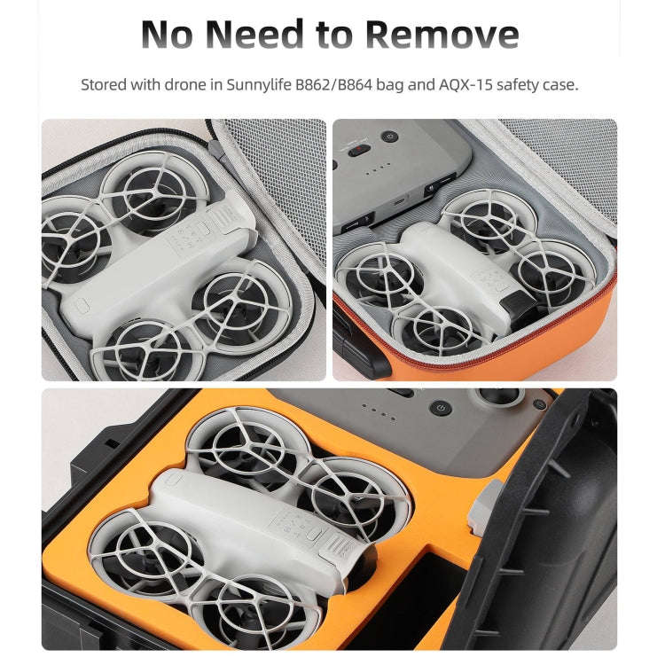 For DJI Neo Sunnylife Lens Hood Anti-glare Lens Cover Sunhood Gimbal Protective Cap (Black)
