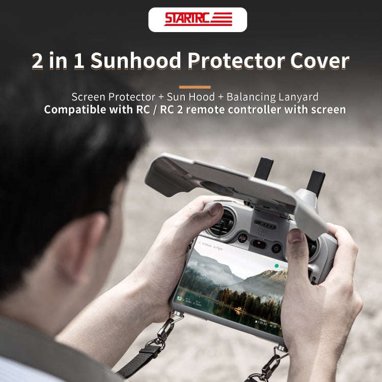 For DJI RC / RC 2 STARTRC Remote Control Sunshade Protection Cover (Grey)