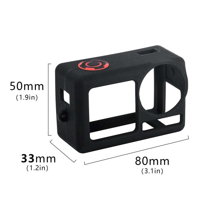 For DJI Osmo Action 5 Pro STARTRC Silicone Protective Case with Lens Cover (Orange)