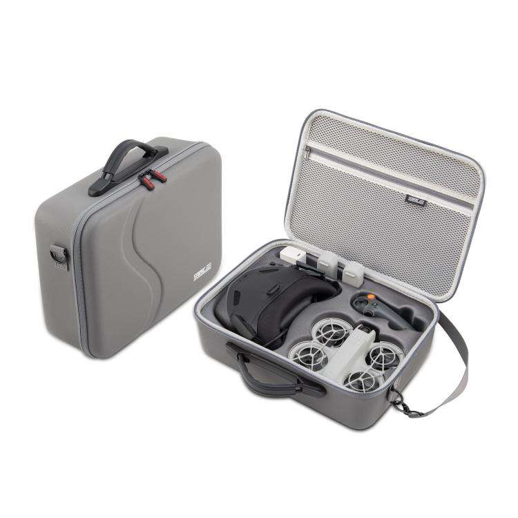 For DJI Neo STARTRC Upgraded Shoulder PU Storage Bag Handbag (Grey)