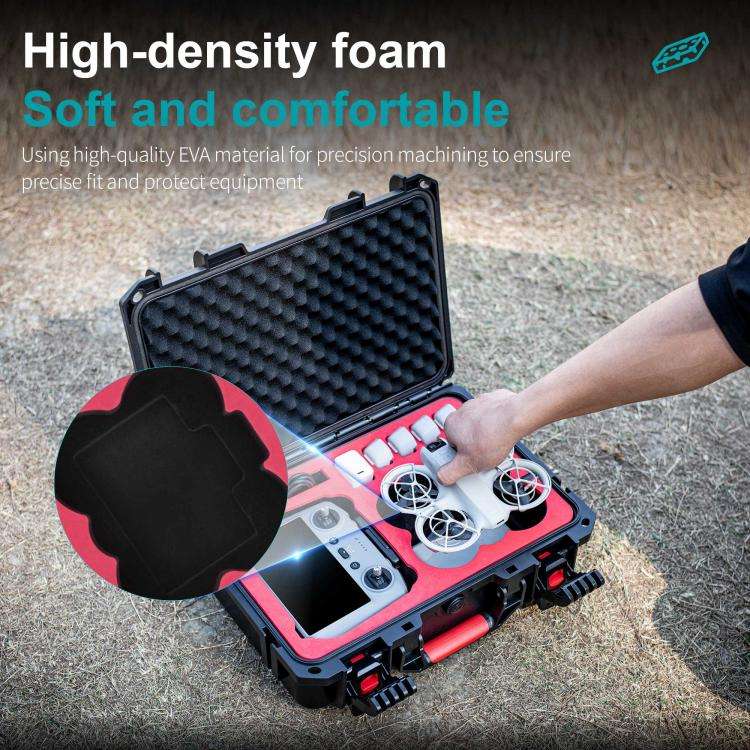 For DJI Neo / RC2 / RC-N3 STARTRC Waterproof PP Suitcase Shoulder Storage Box (Black)