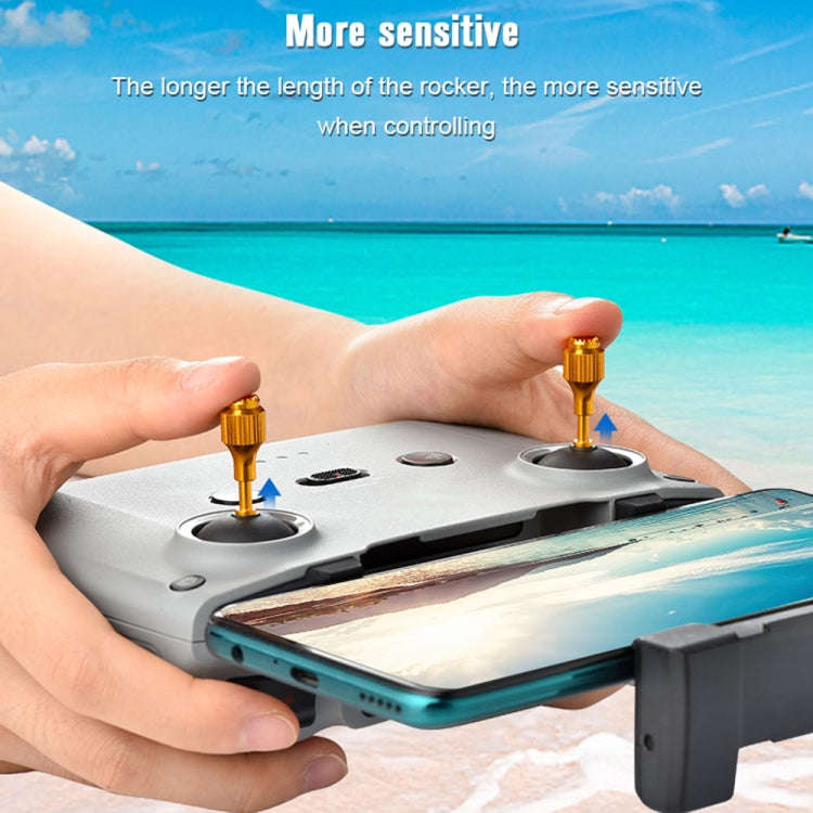 2 PCS STARTRC Drone Remote Control Retractable Adjustment Aluminum Alloy Rockers for DJI  Air 2S ...