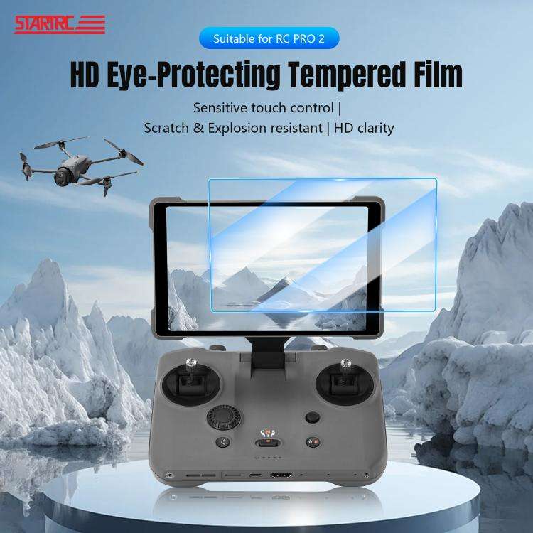 STARTRC 2pcs HD Tempered Glass Film for DJI Mavic 4 Pro / RC Pro 2 (Transparent)