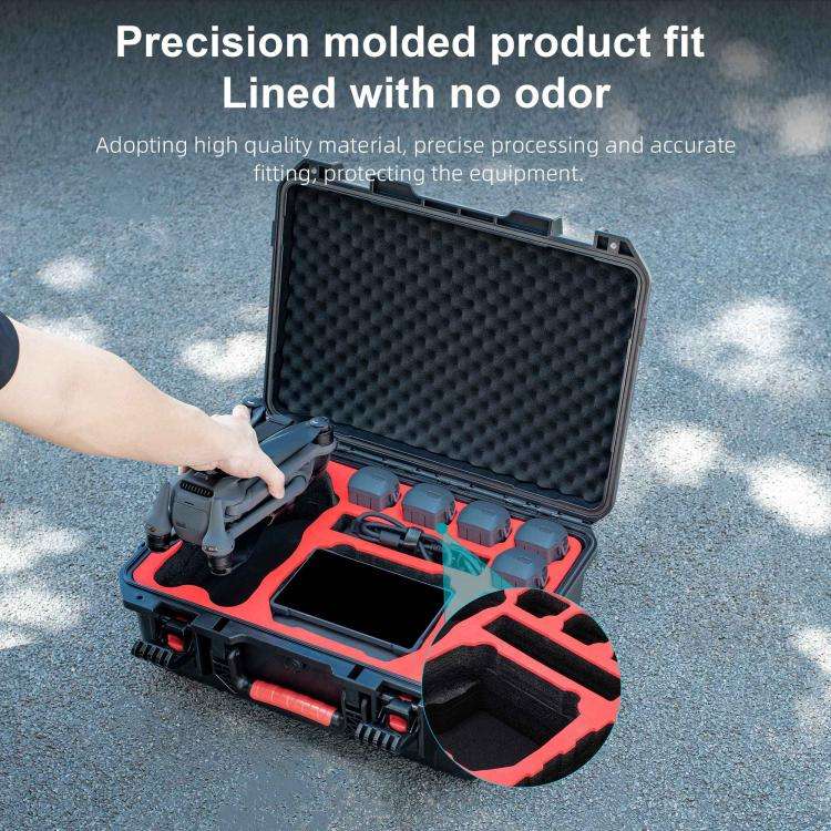 For DJI Mavic 4 Pro STARTRC Waterproof ABS Suitcase Storage Box (Black)