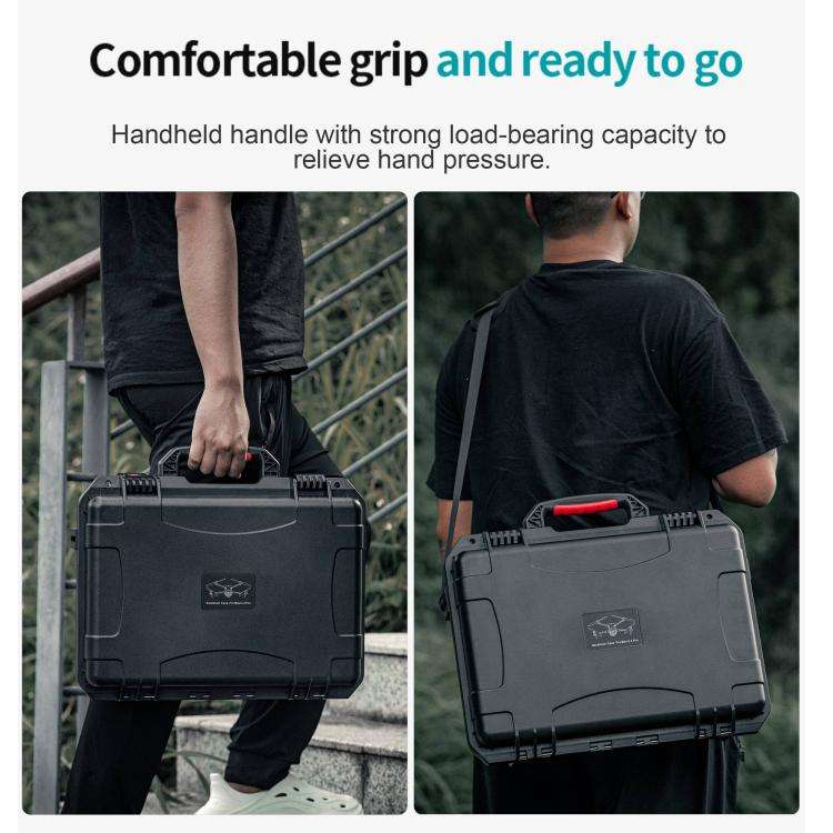 For DJI Mavic 4 Pro STARTRC Waterproof ABS Suitcase Storage Box (Black)