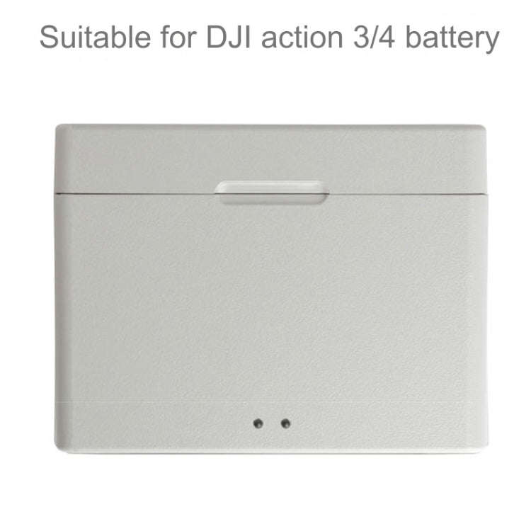 For DJI Osmo Action 4 / 3 Battery Charger Box Charging HUB (White)