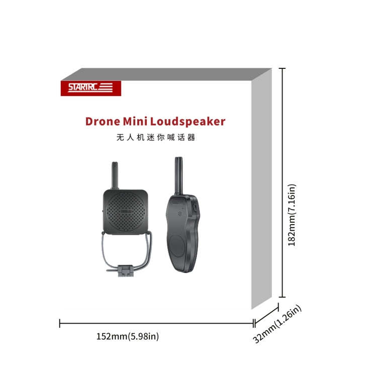 STARTRC Drone Megaphone Wireless Portable Speaker 1KM Control for DJI Mavic / Air / Mini Series (...