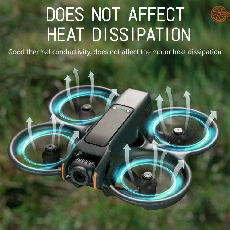 Fr DJI Avata 2 STARTRC Motor Protective Cover (Black+Orange)