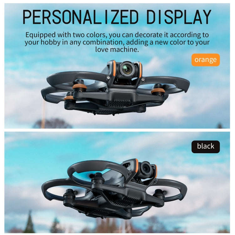 Fr DJI Avata 2 STARTRC Motor Protective Cover (Black+Orange)