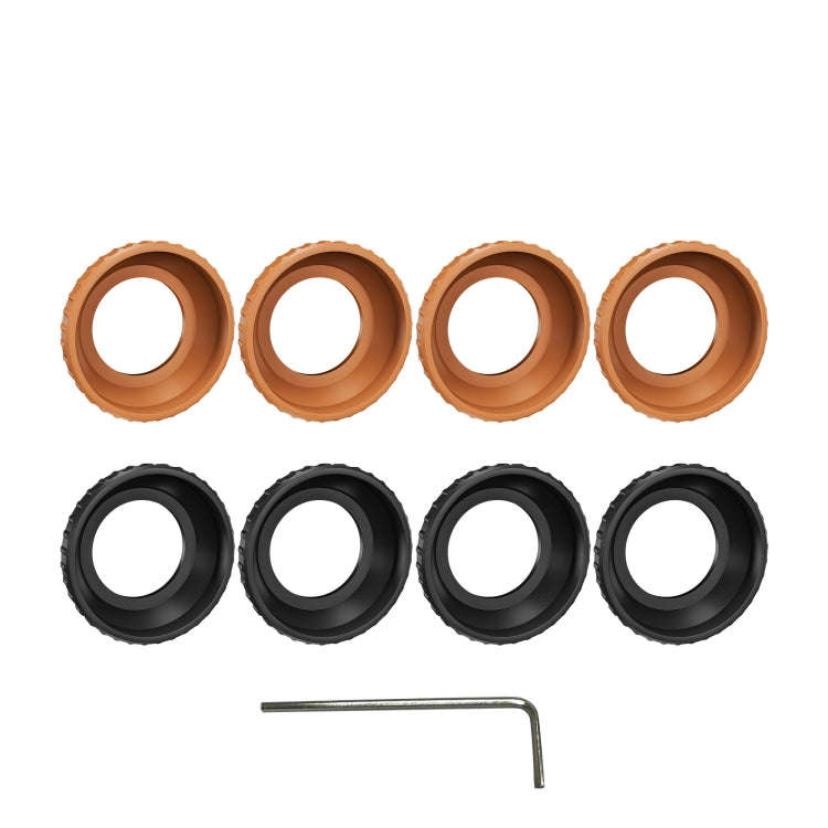 Fr DJI Avata 2 STARTRC Motor Protective Cover (Black+Orange)
