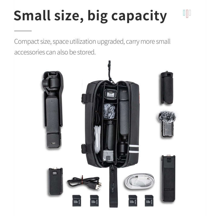 For DJI Osmo Pocket 3 STARTRC Portable Storage Bag with Hand Strap (Black)