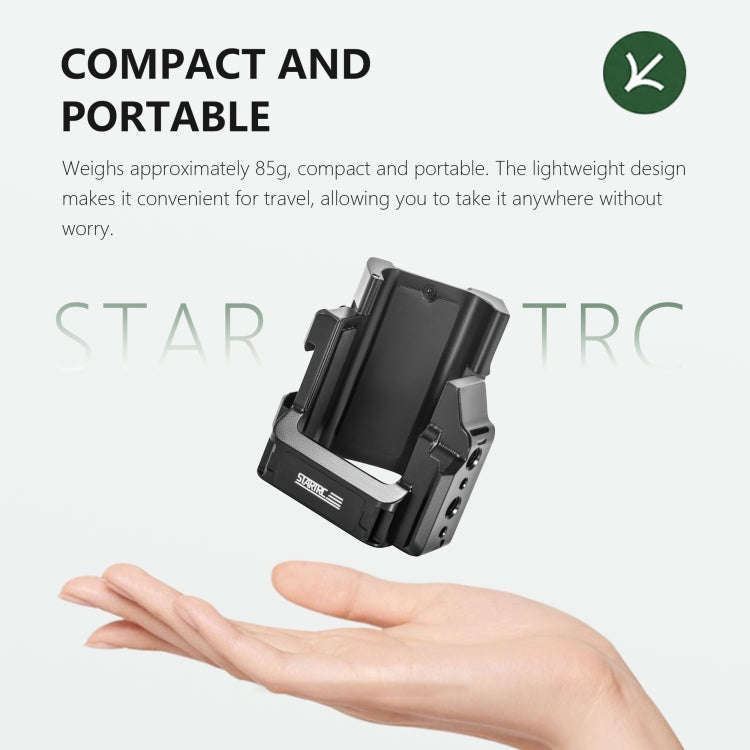 For DJI OSMO Pocket 3 STARTRC Metal Protection Frame Cage Expansion Adapter Bracket (Black)