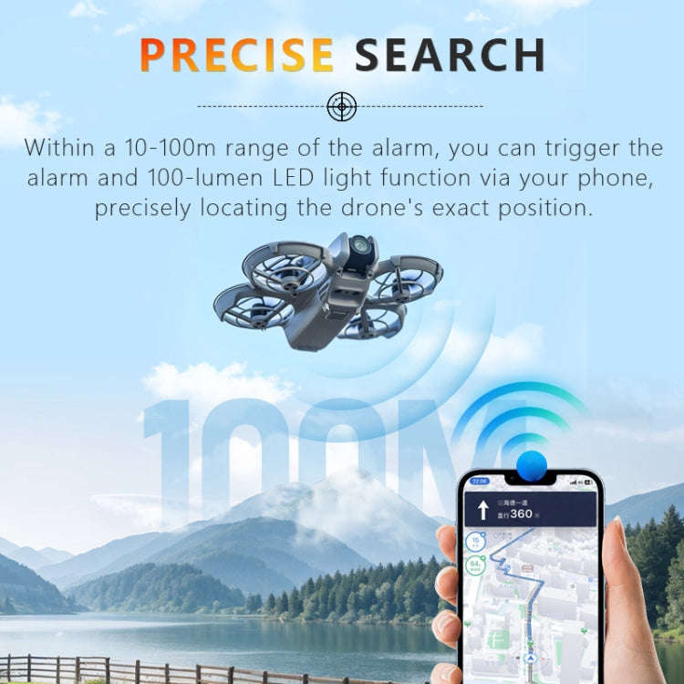 For DJI Neo STARTRC Drone Alarm Tracker (Grey)