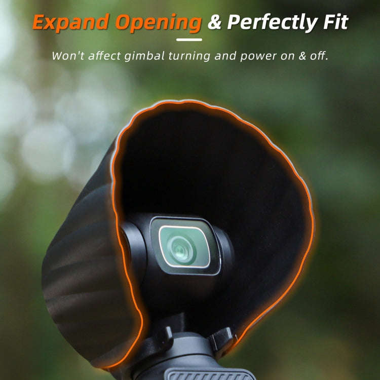 For DJI OSMO Pocket 3 Sunnylife Sunshade Lens Protective Cover Hood (Black)