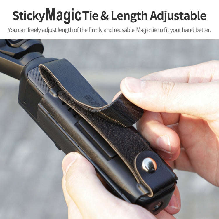 For DJI OSMO Pocket 3 Sunnylife Hand Band Protective Frame Cold Shoe Extension Handle Cover (Black)