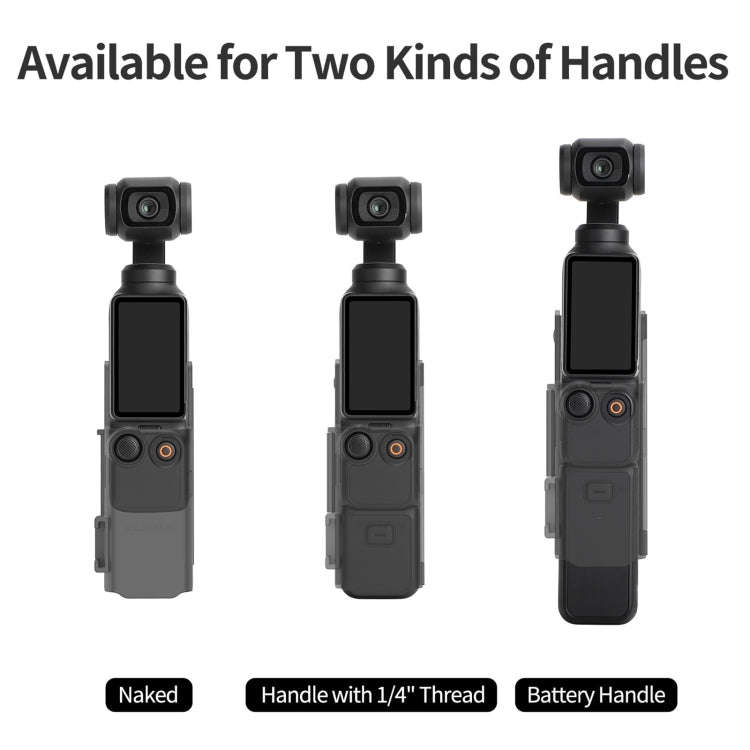 For DJI OSMO Pocket 3 Sunnylife Hand Band Protective Frame Cold Shoe Extension Handle Cover (Black)