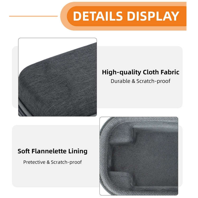For DJI Mic 2 Sunnylife B770 Mini Carrying Case Wireless Microphone Storage Bag (Grey)