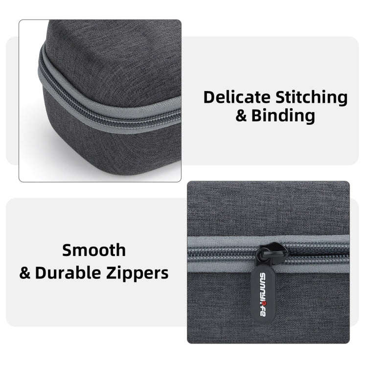 For DJI Mic 2 Sunnylife B770 Mini Carrying Case Wireless Microphone Storage Bag (Grey)