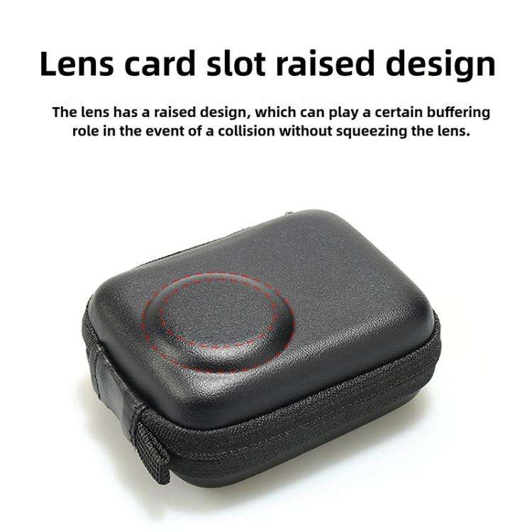 For DJI Osmo Action 5 Pro / 4 / 3 Portable Body Half Coverage Storage Box Bag (Black)
