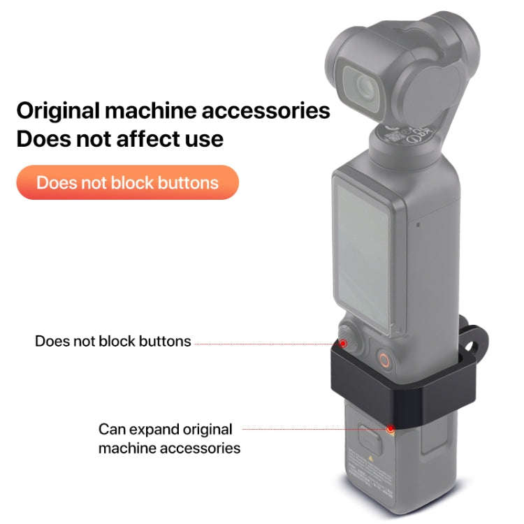 For DJI OSMO Pocket 3 Expansion Bracket Adapter (Black)