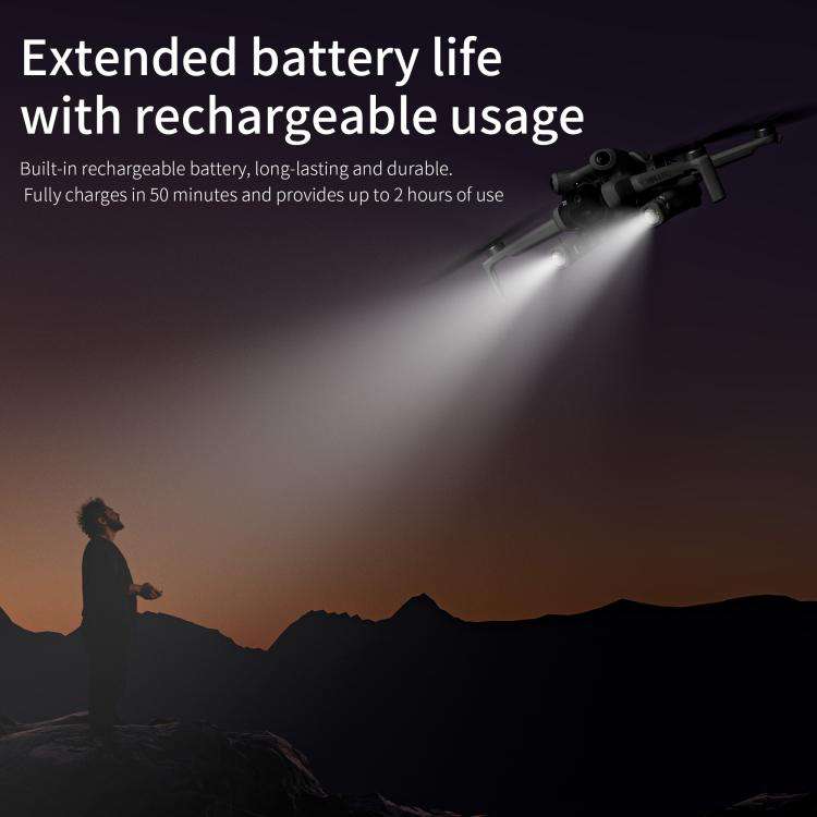 For DJI Mini 4 Pro STARTRC Night Navigation Searchlight LED Flashlight Rechargeable Refill Lighti...
