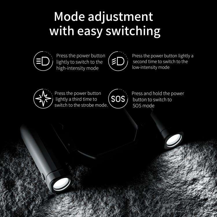 For DJI Mini 4 Pro STARTRC Night Navigation Searchlight LED Flashlight Rechargeable Refill Lighti...