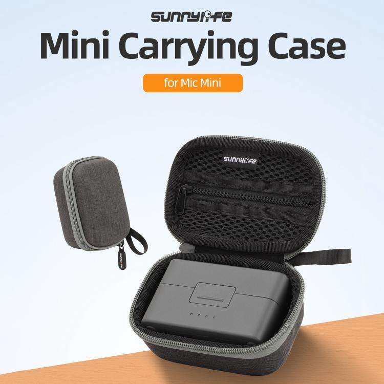 For DJI Mic Mini Sunnylife Portable Protective Box Storage Bag (Black)