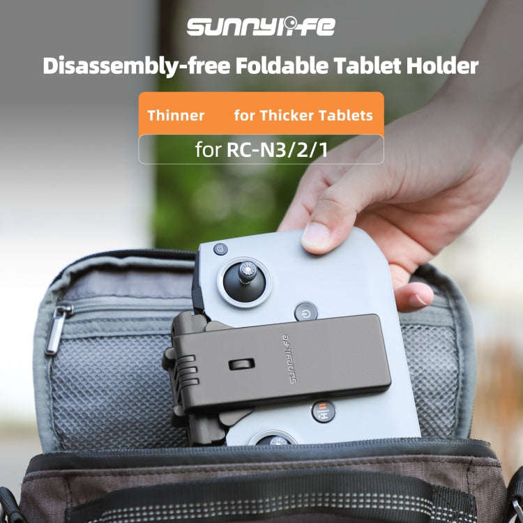 Sunnylife Remote Controller Tablet Holder Stand For DJI RC-N3 / RC-N2 / RC-N1 (Black)