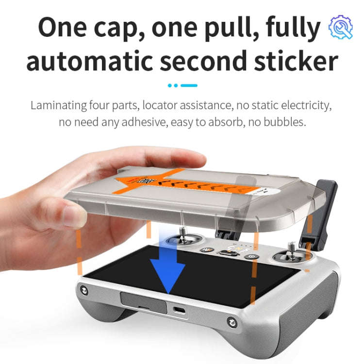 For DJI RC / RC2 STARTRC Easy Install 2pcs Tempered Glass Film (Transparent)