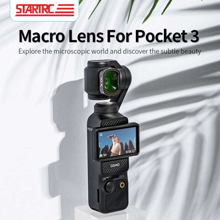 For DJI OSMO Pocket 3 STARTRC 10X Macro Lens Filter (Black)
