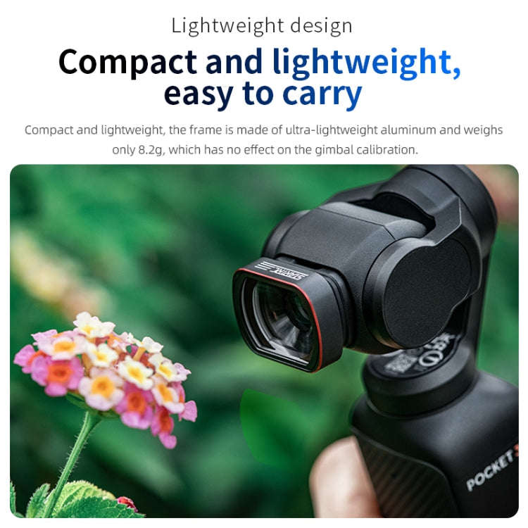 For DJI OSMO Pocket 3 STARTRC 10X Macro Lens Filter (Black)