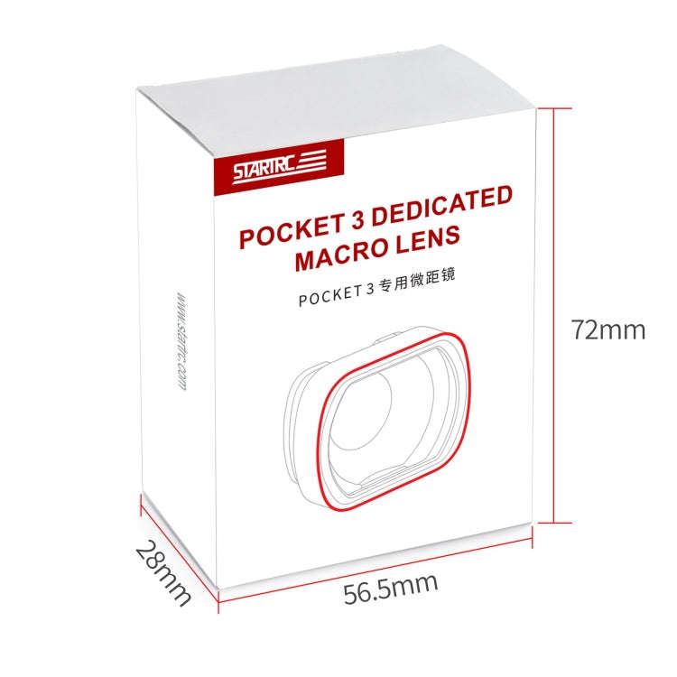 For DJI OSMO Pocket 3 STARTRC 10X Macro Lens Filter (Black)