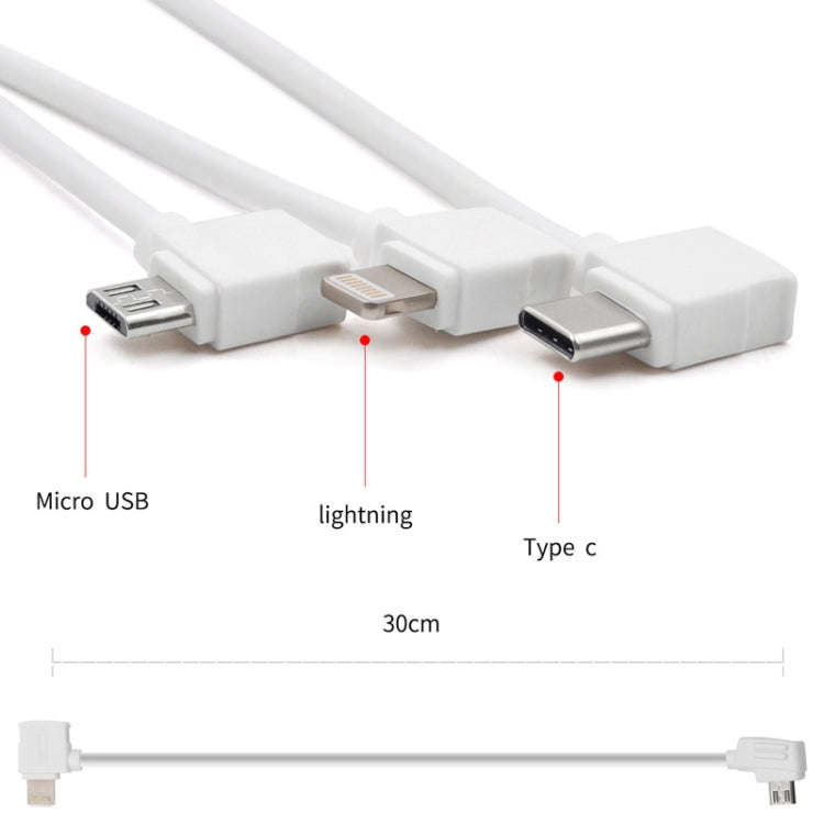 STARTRC 30cm Micro USB to Micro USB Converting Connector Data Cable for DJI Mavic Mini /  Air, Sh...
