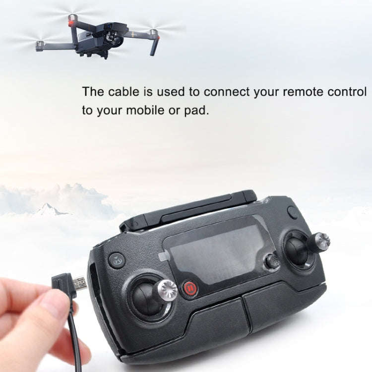 STARTRC 30cm Micro USB to Micro USB Converting Connector Data Cable for DJI Mavic Mini /  Air, Sh...