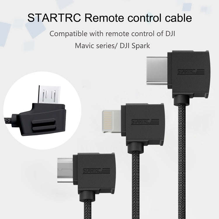 STARTRC 10cm Type-C to Micro USB Converting Connector Data Cable for DJI Mavic Mini /  Air, Shark...