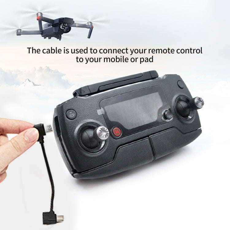 STARTRC 10cm Type-C to Micro USB Converting Connector Data Cable for DJI Mavic Mini /  Air, Shark...