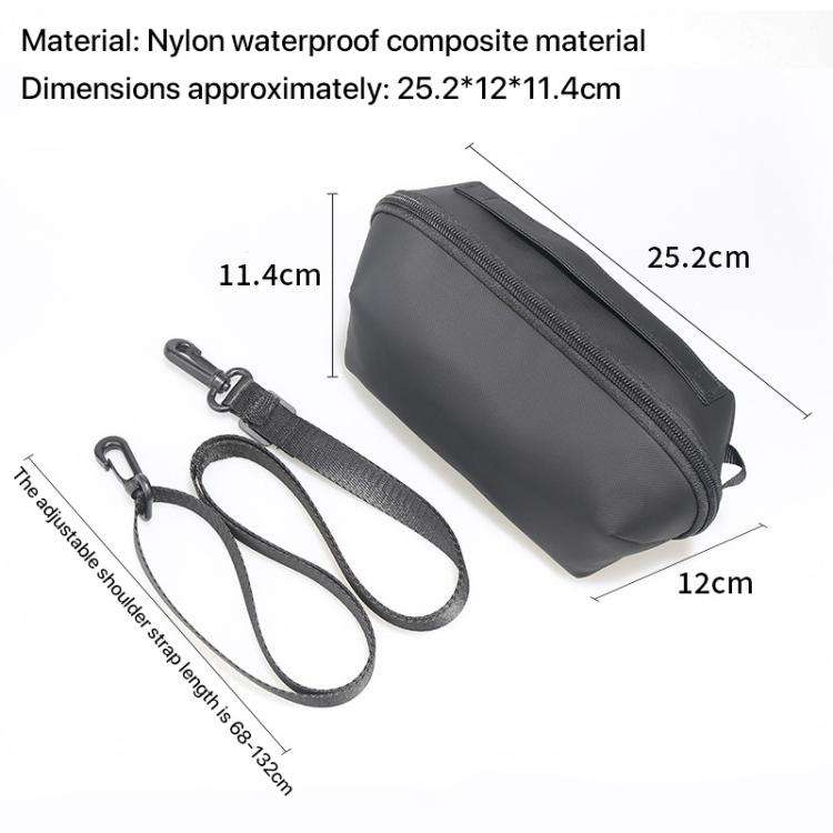 For DJI OSMO Pocket 3 Portable Carrying Case Body Storage Bag with Strap (Black)
