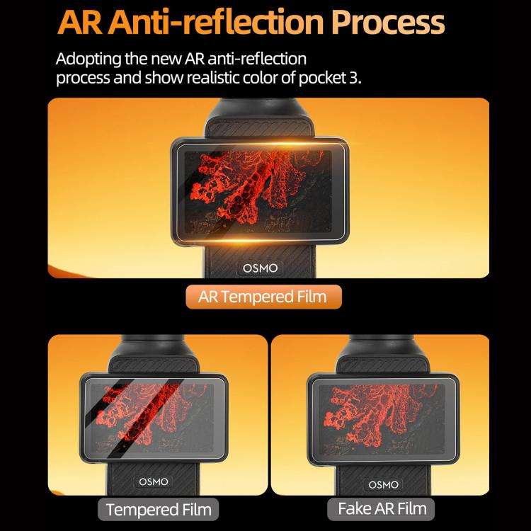 For DJI Osmo Pocket 3 Sunnylife Lens Screen Protector AR Anti-reflection Tempered Glass Film with...