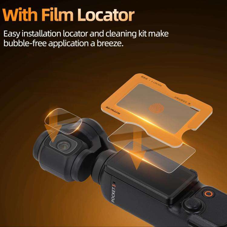 For DJI Osmo Pocket 3 Sunnylife Screen Protector AR Anti-reflection Tempered Glass Film with Film...