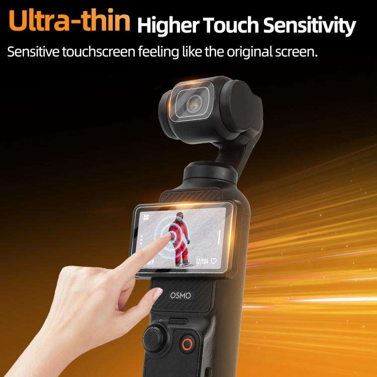 For DJI Osmo Pocket 3 Sunnylife Screen Protector AR Anti-reflection Tempered Glass Film with Film...