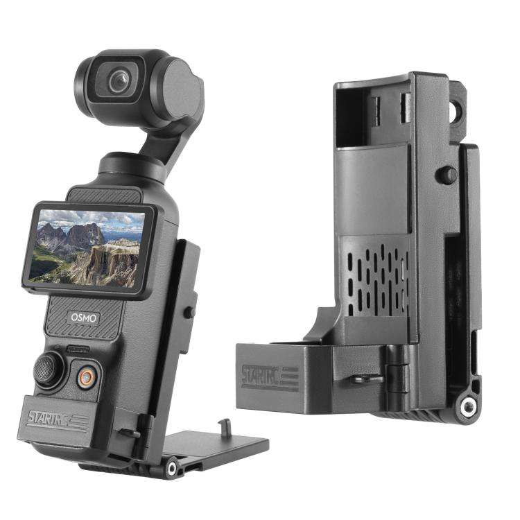 For DJI Osmo Pocket 3 STARTRC Folding Magnetic Mount Base Fixed Bracket (Black)