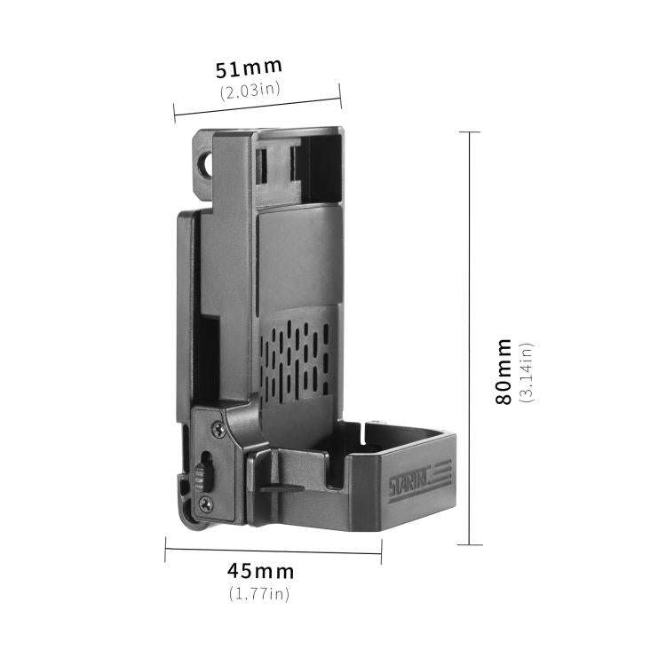For DJI Osmo Pocket 3 STARTRC Folding Magnetic Mount Base Fixed Bracket (Black)