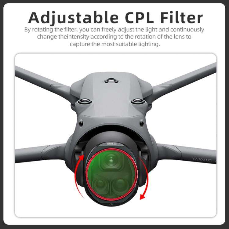 For DJI Mavic 4 Pro STARTRC 4 in 1 CPL ND8 ND32 ND64 Lens Filter Kit