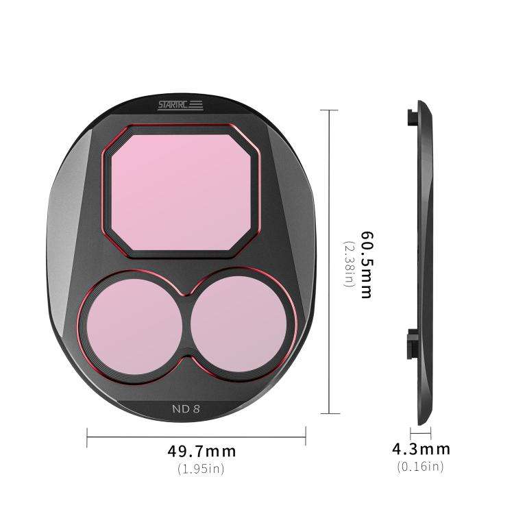 For DJI Mavic 4 Pro STARTRC 4 in 1 CPL ND8 ND32 ND64 Lens Filter Kit