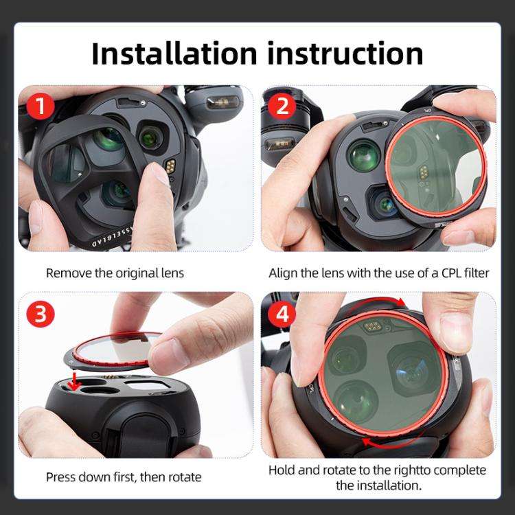 For DJI Mavic 4 Pro STARTRC CPL Lens Filter